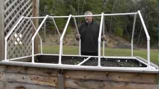 Build A Mini Greenhouse For Raised Beds [upl. by Kahl564]