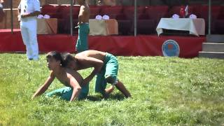 Turkish Folk Wrestling  Karakucak Wrestling [upl. by Enelyak]