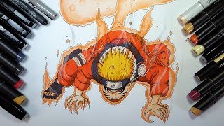 Drawing Naruto Uzumaki Kyûbi forme [upl. by Omik535]