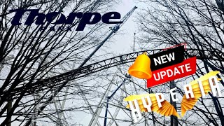 Thorpe park new roller coaster Hyperia update Ep25 [upl. by Ynahpets]