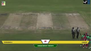 Zimbabwe A vs Canada  3rd One Day Match [upl. by Austine867]