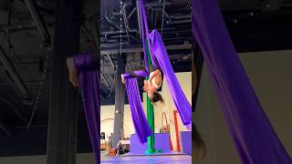 Aerial Silks  Cross back Slack Drop aerialsilks [upl. by Adnar]