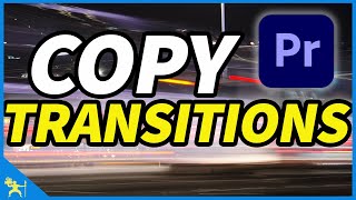 How to Copy Transition in Premiere Pro [upl. by Aicek]