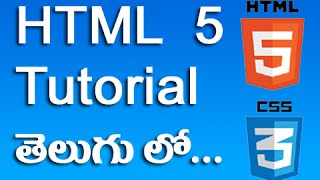 HTML 5 Tutorial in Telugu [upl. by Aliehs]