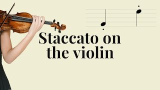 Staccato On The Violin Violin Basics [upl. by Hoagland]