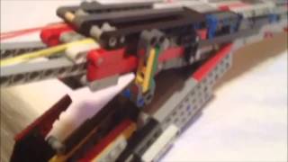 Lego Double Barrel Shotgun working brickshooter [upl. by Draper]