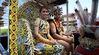 Prosesi Pekiban Pernikahan Adat suku Dayak Kenyah Lepo Tauexotic borneo kalimantan [upl. by Francois]