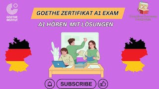 Goethe Zertifikat A1🎧 Hören Modelltest Paper mit Lösungen  best practice video for listening [upl. by Munster936]