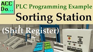 PLC Example  Sorting Station Shift Register [upl. by Maxwell704]