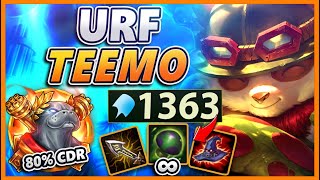 UNLIMITED MUSHROOMS THIS IS WHY TEEMO WAS BANNED IN URF  BunnyFuFuu  League of Legends [upl. by Yllier]