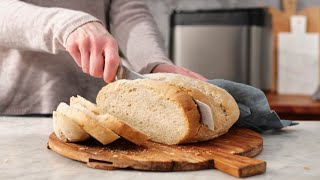 Crusty French Bread Recipe made with Panasonic Breadmaker SDYR2550 [upl. by Foulk718]