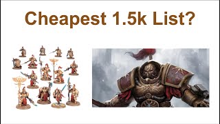 BudgetFriendly Custodes Build Cheapest 40K List [upl. by Amsa]