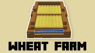 How to Build a EASY Wheat Farm in Minecraft [upl. by Eenej323]