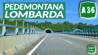 A36 Autostrada Pedemontana Lombarda  Percorso completo feat ILCAPODEICAPI [upl. by Odarnoc]