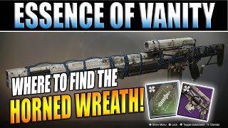 Destiny 2 Shadowkeep  How To Complete Essence of Vanity  Horned Wreath Location Guide [upl. by Sire952]