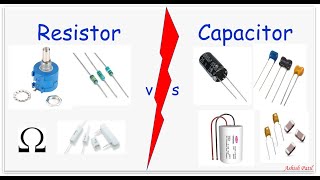 Resistor vs Capacitor  Difference between Resistor and capacitor [upl. by Herstein]