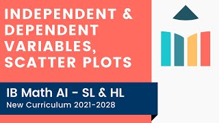 Independent amp Dependent Variables Scatter Plots IB Math AI SLHL [upl. by Ramraj]