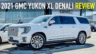 Review 2021 GMC Yukon XL Denali Ultimate 62L  Air Ride Suspension 126quot Rear Touchscreens Bose [upl. by Hayley]