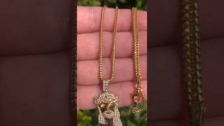 If amp Co Franco Chain 15mm 14k Gold✨ Micro Jesus Piece VS💎 22” On Neck gold franco diamond [upl. by Jd]