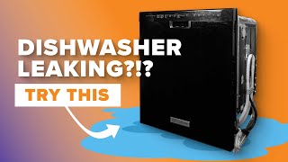 Whirlpool dishwasher leaking Check these 6 things first [upl. by Esorrebma]