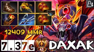 Daxak  Broodmother Offlane  12409 MMR  737e  Immortal Dota [upl. by Ralyat]