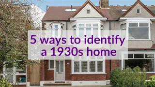 5 ways to identify a 1930s home [upl. by Nallac39]