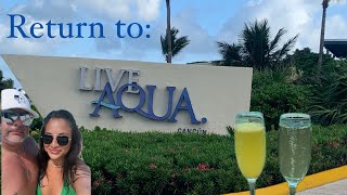 Live Aqua Cancun day 1 Arrival Beach and Nightlife [upl. by Latty542]