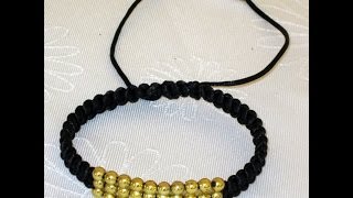 Como Hacer Pulsera Macrame Con Perlas  Silvana Cocina [upl. by Amol86]