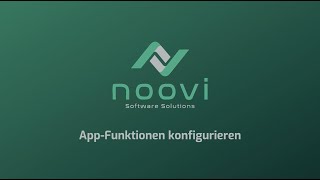 AppFunktionen konfigurieren  Noovi Onboarding [upl. by Odrick144]