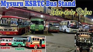 Mysuru KSRTC Bus Stand  Interstate Buses  KSRTC  TNSTC  KSRTC Kerala  viewers Special [upl. by Yecnahc572]