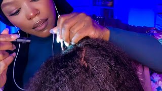 ASMR Hair Play  Scalp Massage Hair Brushing Lice Check Personal Attention TikTok Live Replay [upl. by Lilas]