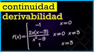 💡 Cómo Estudiar la CONTINUIDAD y DERIVABILIDAD de una Función “A TROZOS” [upl. by Ebaj]