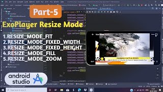 Exoplayer Screen Resize Mode in Android Studio Part5  Exoplayer Resize Mode [upl. by Santoro]