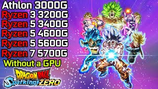 DRAGON BALL Sparking ZERO  Ryzen 3 3200G  Ryzen 5 3400G  4600G  5600G  Ryzen 7 5700G  3000G [upl. by Anerak]