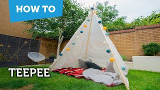 Easy DIY Teepee [upl. by Herates]