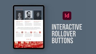 Create interactive rollover buttons in Adobe InDesign [upl. by Adlen]