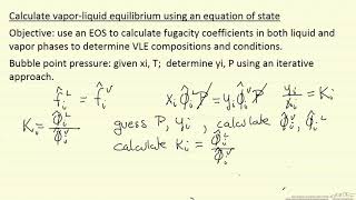 Calculate VLE Using an EOS [upl. by Artina]