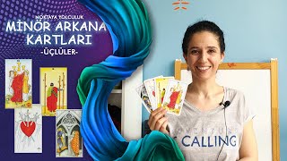 Tarot Dersleri  29  ÜÇLÜLER Minör Arkana Kartları [upl. by Ailaroc]