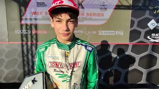 Sebastiano Pavan Tony Kart Racing Team – Tony Kart – Vortex WSK Super Master Series 2024 RD1 [upl. by Annelak]