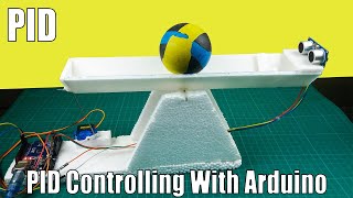 Ball balance project with Arduino PID controller system  Arduino PID controller project [upl. by Hardman]