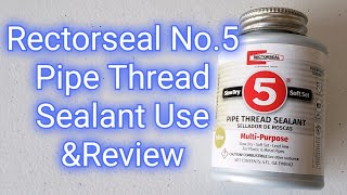 Rectorseal No 5 Pipe Thread Sealant Review And Use To Stop Leak On Sprinkler Pipe [upl. by Aidnic963]