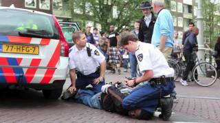 Amsterdam officers arrest suspect  June 20 2011 1759 [upl. by Nilram]