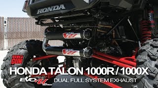 Honda Talon 1000R  1000X EVO U Series Dual Full Exhaust System  Big Gun Exhaust [upl. by Oynotna762]