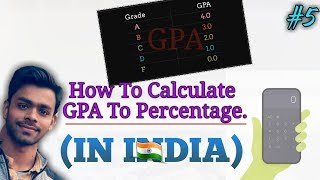 How to calculate GPA into percentage  GPA to percentage IN HINDI [upl. by Jorie]