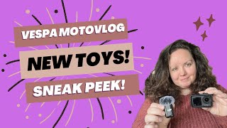 New DJI Motovlog Products Sneak Peek  Vespa Motovlog [upl. by Viccora]