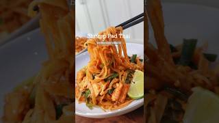 ✨ Shrimp Pad Thai Noodles 🍜 🦐 padthainoodlesnoodlerecipethairecipebetterthantakeout [upl. by Tali]