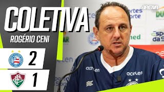 COLETIVA ROGÉRIO CENI  AO VIVO  Bahia 2 x 1 Fluminense  Brasileirão 2024 [upl. by Tarsuss319]