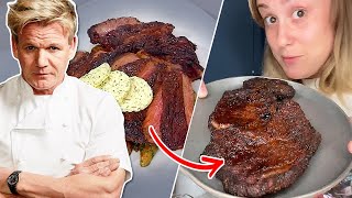 We Tried Gordon Ramsays AirFryer Steak [upl. by Esidnac683]