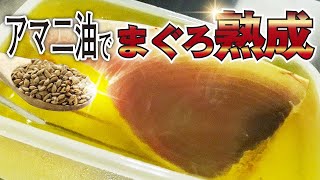 亜麻仁油 （ アマニ油 ）で 熟成まぐろ を作ってみたら〇〇だった 【 まぐろ 熟成 ・ せり人ムタロー 】 [upl. by Nataline402]