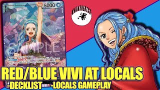 I Brought RedBlue VIVI to Locals in OP06  One Piece Card Game Locals Gameplay w Commentary [upl. by Esir886]